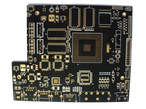 Black soldermask PCB HDI multilayer with immersion gold manufacturer