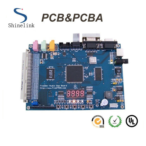 Double sided PCBA Board Electronics Components PCB Assembly Blue soldermask
