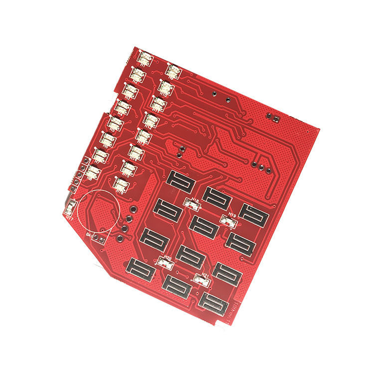 2.0mm Gold finger oem circuit boards pcba pcb assembly with Red soldermask